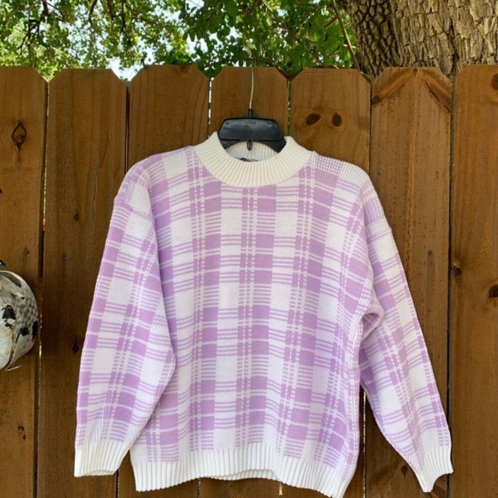 80-90s Jonathan Cass Made in USA acrylic sweater size Medium.